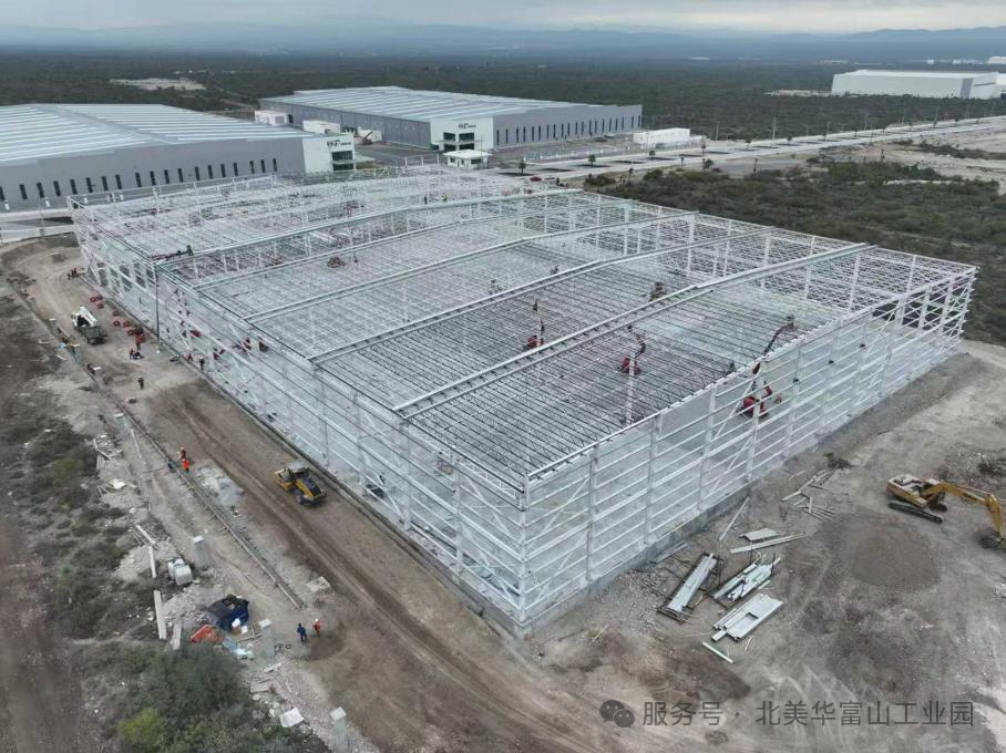 【园区新闻】园区客户墨西哥北部仓储中心结顶